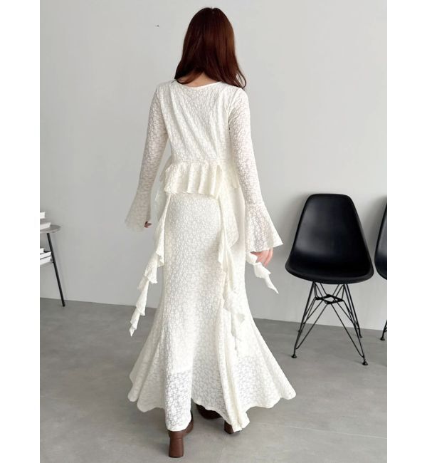 dazzlin「アシメフリルレースワンピース」|ワンピース|