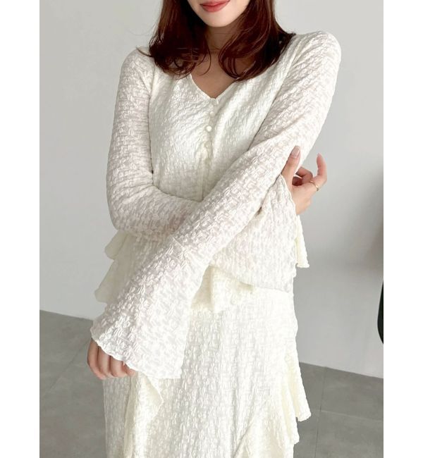 dazzlin「アシメフリルレースワンピース」|ワンピース|