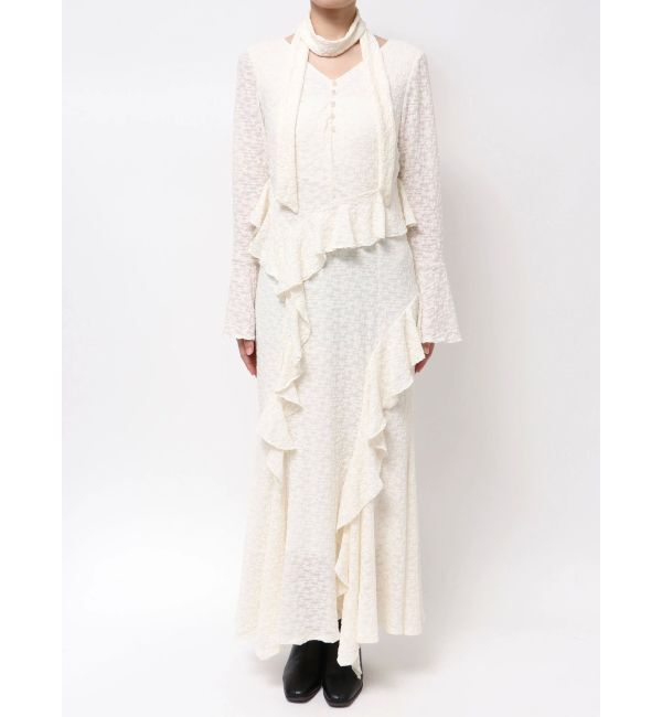 dazzlin「アシメフリルレースワンピース」|ワンピース|