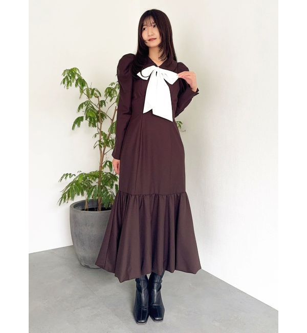 dazzlin「バルーンチェックワンピース」|ワンピース|