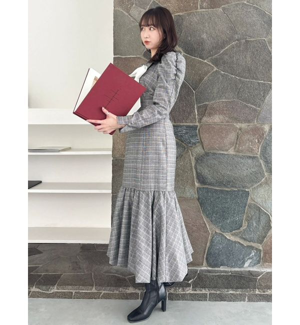 dazzlin「バルーンチェックワンピース」|ワンピース|