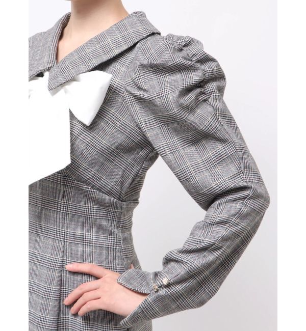 dazzlin「バルーンチェックワンピース」|ワンピース|