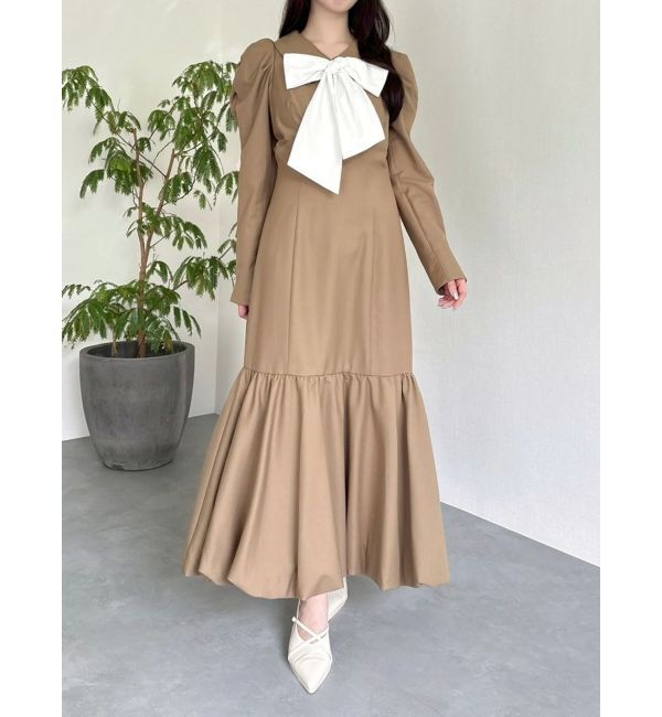 dazzlin「バルーンチェックワンピース」|ワンピース|