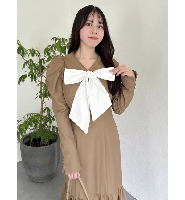 dazzlin「バルーンチェックワンピース」|ワンピース|