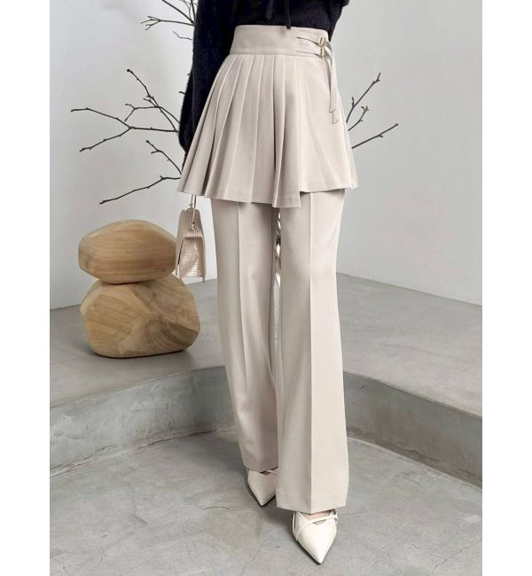 dazzlin「2WAYレイヤードスカートパンツ」|その他|