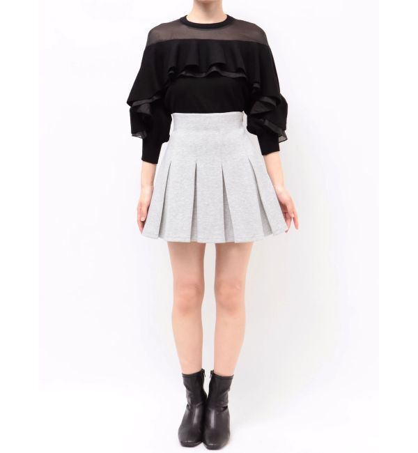 dazzlin「【20周年記念復刻！/セットアップ対応】ボックスプリーツカットミニスカート」|スカート|