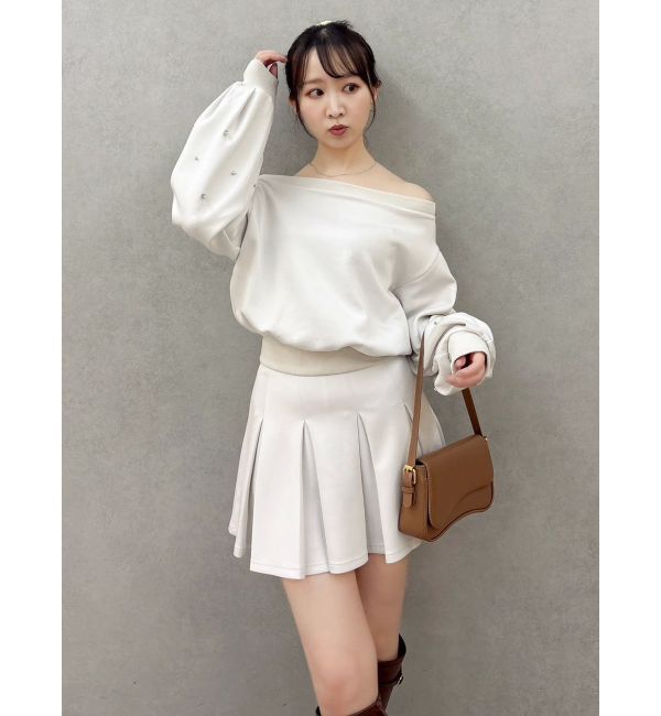 dazzlin「【20周年記念復刻！/セットアップ対応】ボックスプリーツカットミニスカート」|スカート|