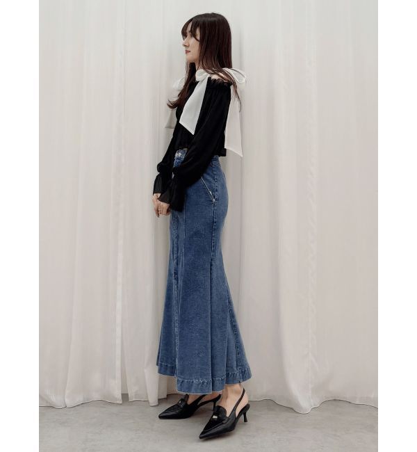 MERCURYDUO「ショルダーリボンオフショルブラウス」|シャツ・ブラウス|