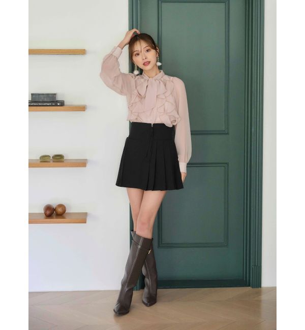 MERCURYDUO「プリーツミニスカパン」|スカート|