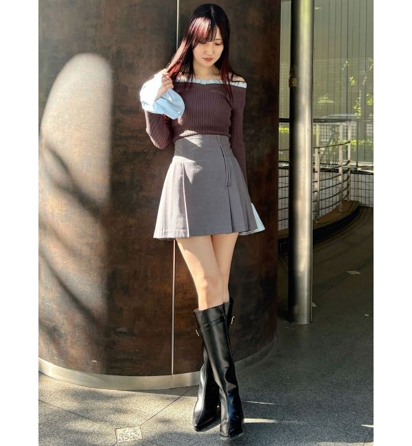 MERCURYDUO「プリーツミニスカパン」|スカート|