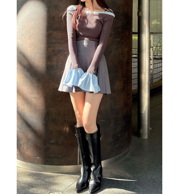 MERCURYDUO「プリーツミニスカパン」|スカート|