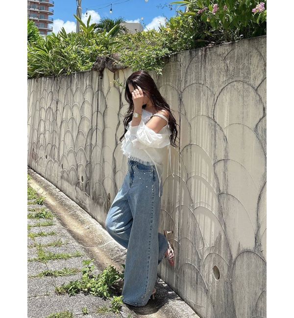 MERCURYDUO「ガーターデザインシャツ」|シャツ・ブラウス|