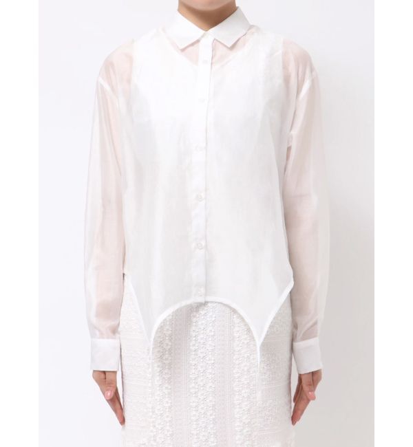 MERCURYDUO「ガーターデザインシャツ」|シャツ・ブラウス|