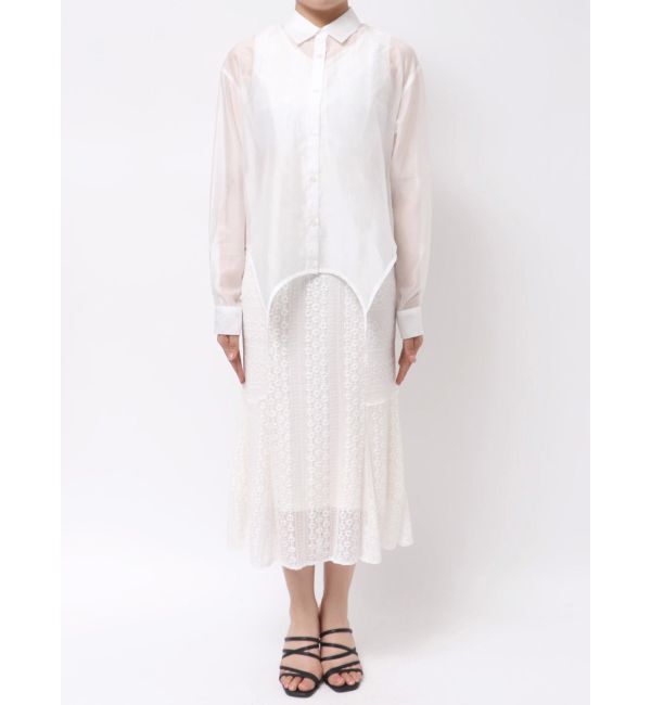 MERCURYDUO「ガーターデザインシャツ」|シャツ・ブラウス|