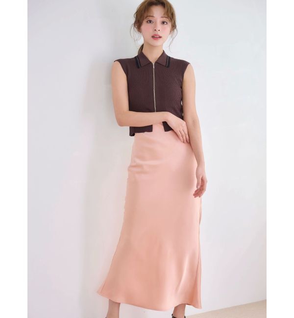 MERCURYDUO「バイアスナロースカート」|スカート|