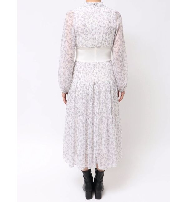 MERCURYDUO「ウエストリブプリーツワンピース」|ワンピース|