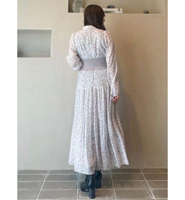 MERCURYDUO「ウエストリブプリーツワンピース」|ワンピース|