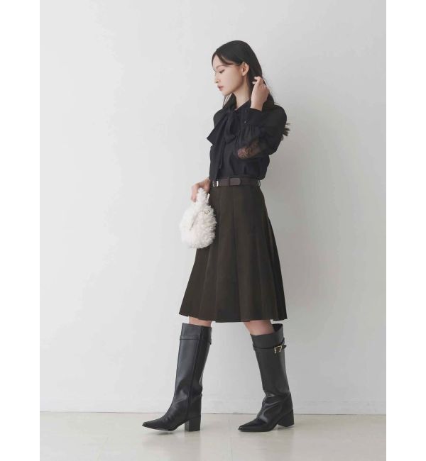 MERCURYDUO「ポイントレースボウタイブラウス」|シャツ・ブラウス|