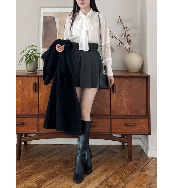 MERCURYDUO「ポイントレースボウタイブラウス」|シャツ・ブラウス|