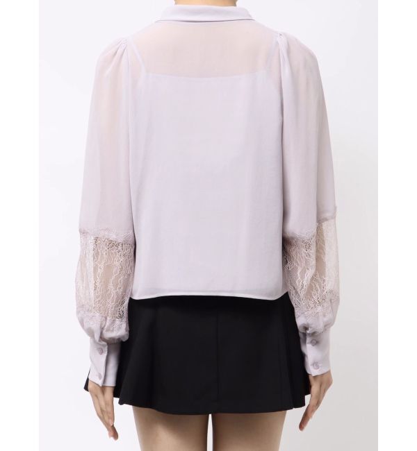 MERCURYDUO「ポイントレースボウタイブラウス」|シャツ・ブラウス|
