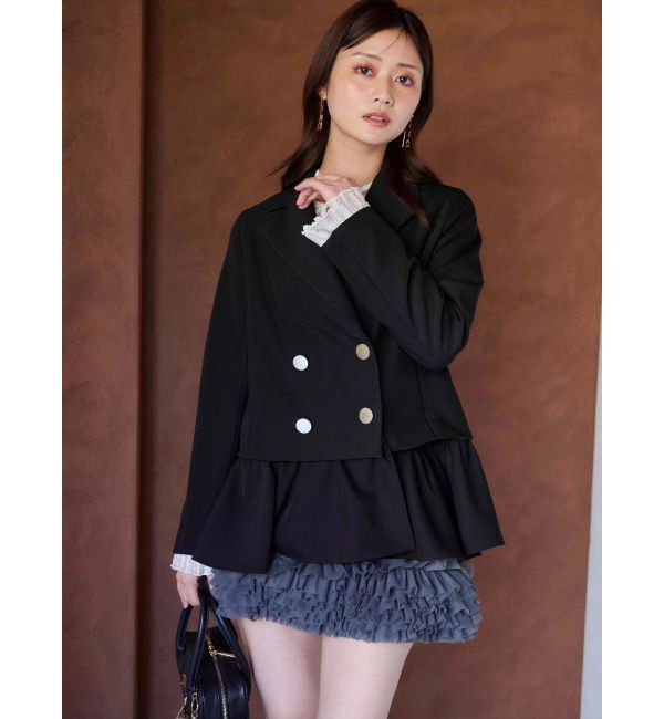 MERCURYDUO「ボリュームチュールティアードミニスカート」|スカート|