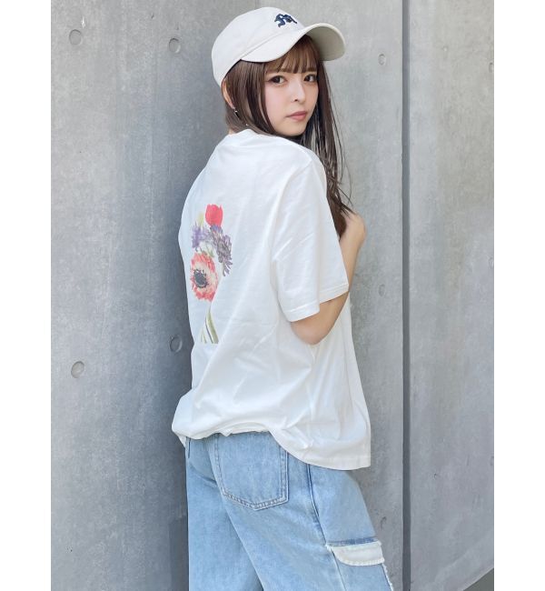 MURUA「Beautiful flower Tシャツ【WEB限定】」|Tシャツ・カットソー|
