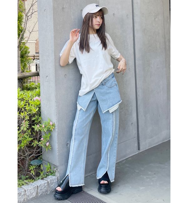 MURUA「Beautiful flower Tシャツ【WEB限定】」|Tシャツ・カットソー|