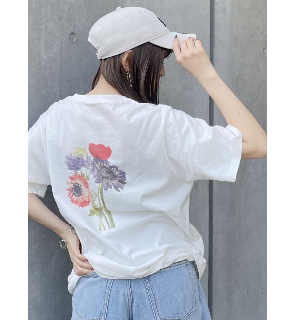 MURUA「Beautiful flower Tシャツ【WEB限定】」|Tシャツ・カットソー|