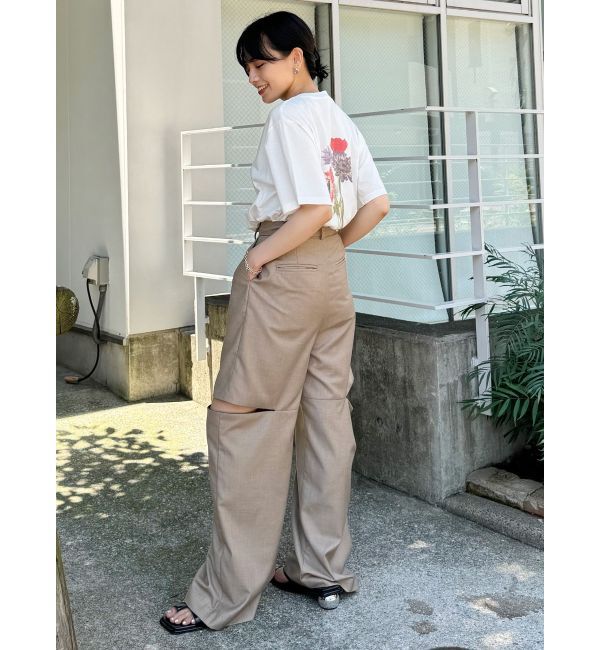 MURUA「Beautiful flower Tシャツ【WEB限定】」|Tシャツ・カットソー|