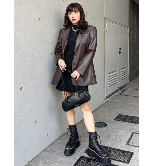 MURUA「ハーフスリーブフィットミニワンピース」|ワンピース|