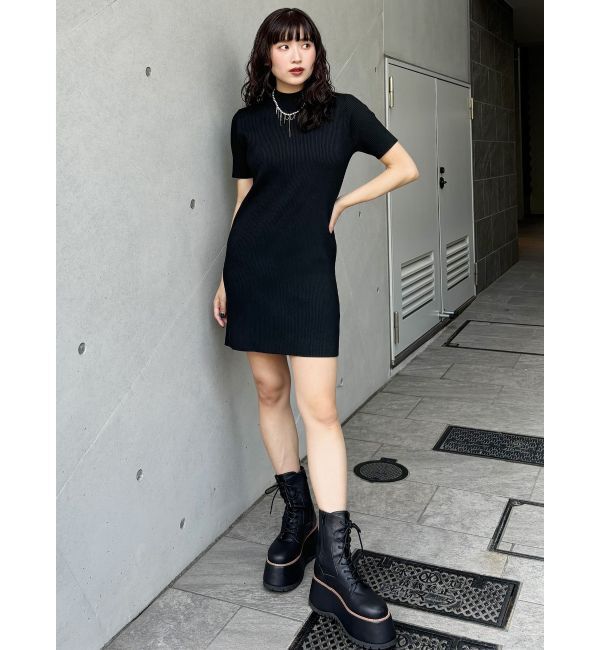 MURUA「ハーフスリーブフィットミニワンピース」|ワンピース|