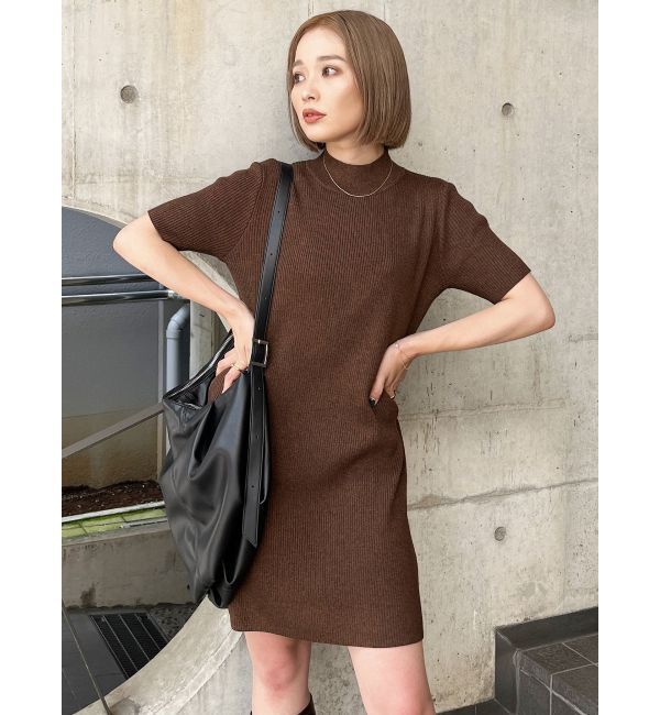 MURUA「ハーフスリーブフィットミニワンピース」|ワンピース|