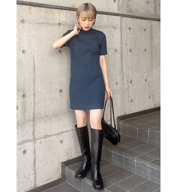 MURUA「ハーフスリーブフィットミニワンピース」|ワンピース|