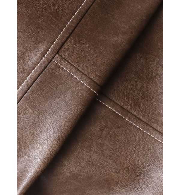 MURUA「スタンドネックフェイクレザージャケット」|ブルゾン・スタジャン|