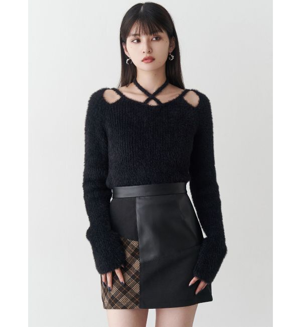 MURUA「ヴィンテージライクパッチワークミニスカート」|スカート|