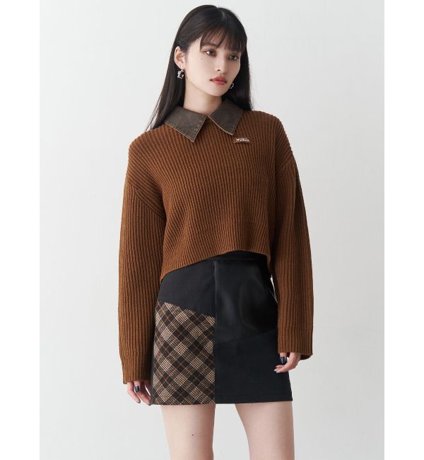 MURUA「ヴィンテージライクパッチワークミニスカート」|スカート|