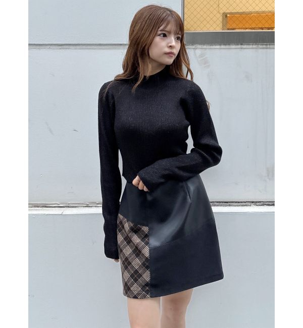 MURUA「ヴィンテージライクパッチワークミニスカート」|スカート|