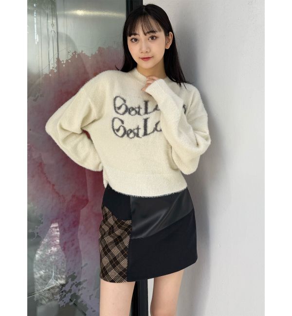 MURUA「ヴィンテージライクパッチワークミニスカート」|スカート|