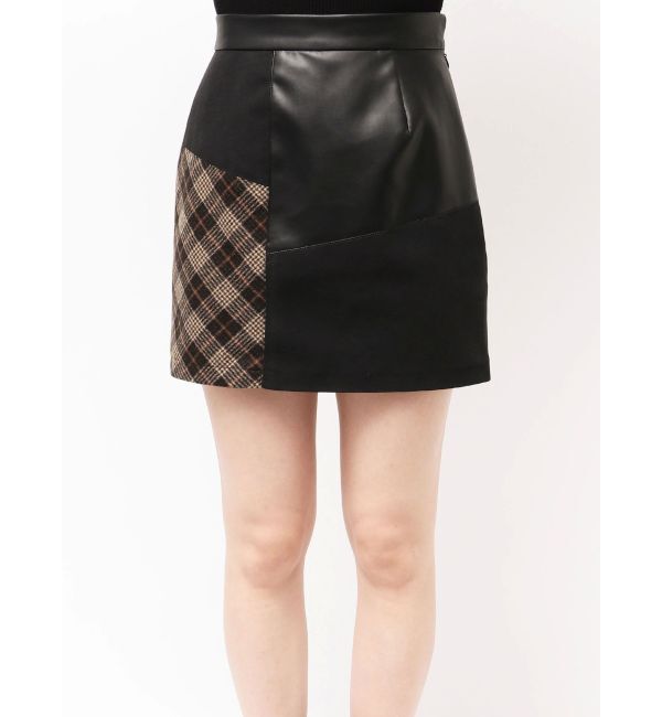 MURUA「ヴィンテージライクパッチワークミニスカート」|スカート|