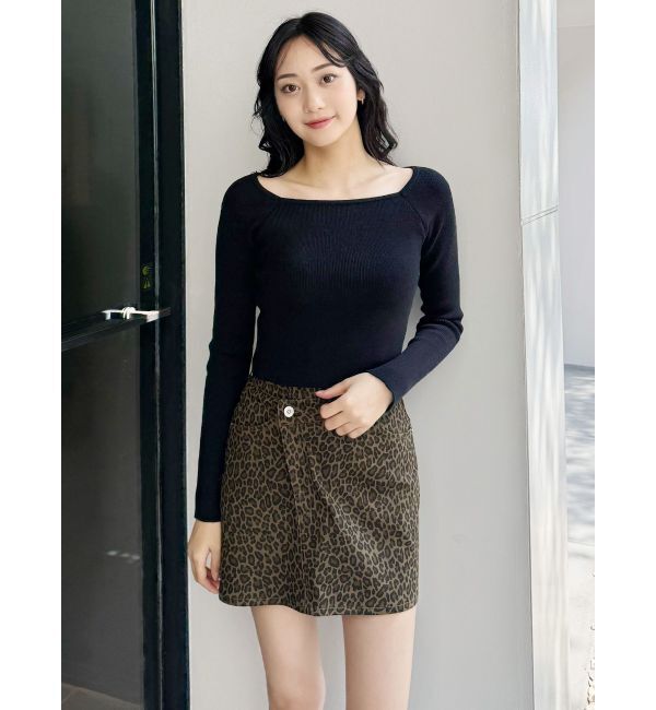 MURUA「レオパードミニスカート」|スカート|