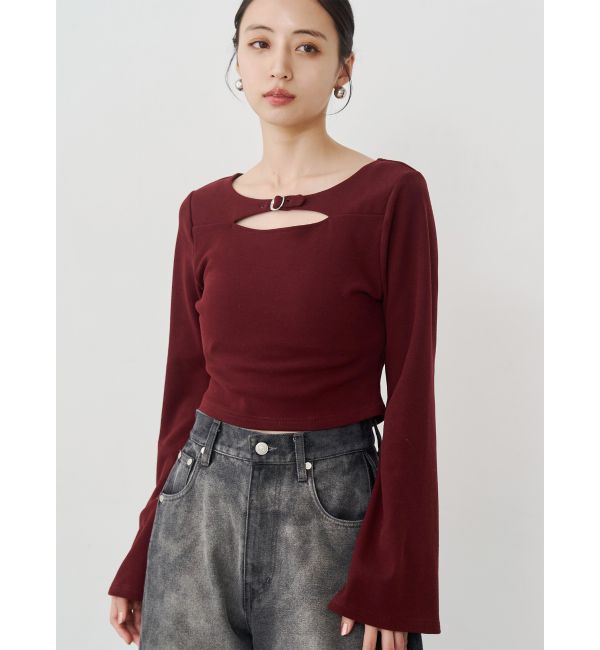 MURUA「2WAYカットソー」|Tシャツ・カットソー|ボルドー