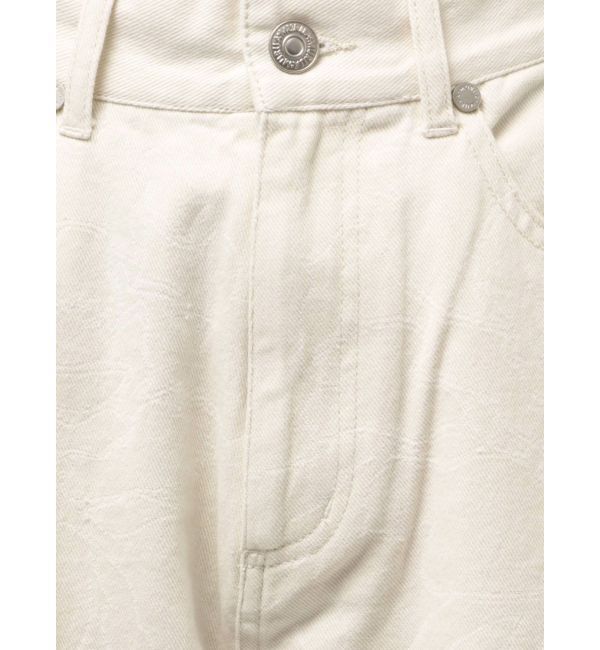 MURUA「ダメージフラワーワイドデニム」|デニム|