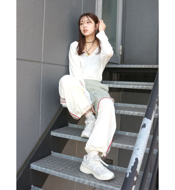 Ungrid「ハイツイストＶネックロングスリーブTee」|Tシャツ・カットソー|