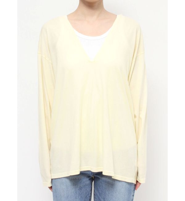 Ungrid「ハイツイストＶネックロングスリーブTee」|Tシャツ・カットソー|