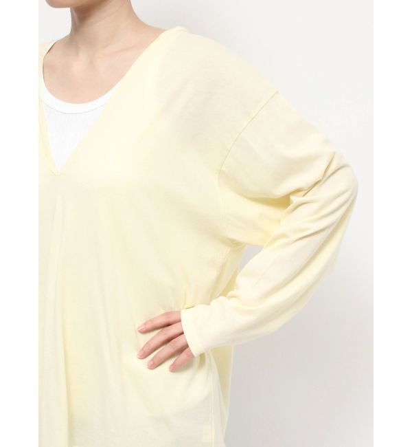 Ungrid「ハイツイストＶネックロングスリーブTee」|Tシャツ・カットソー|