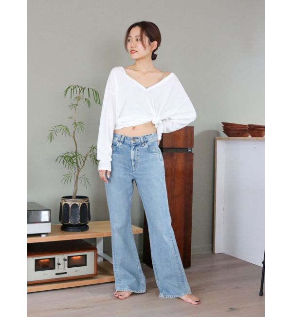 Ungrid「ハイツイストＶネックロングスリーブTee」|Tシャツ・カットソー|