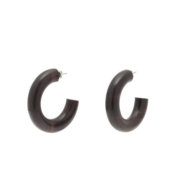 Ungrid「ウッドフープピアス」|その他|