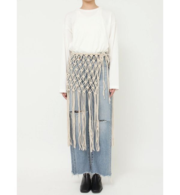 Ungrid「マクラメフリンジスカート」|スカート|