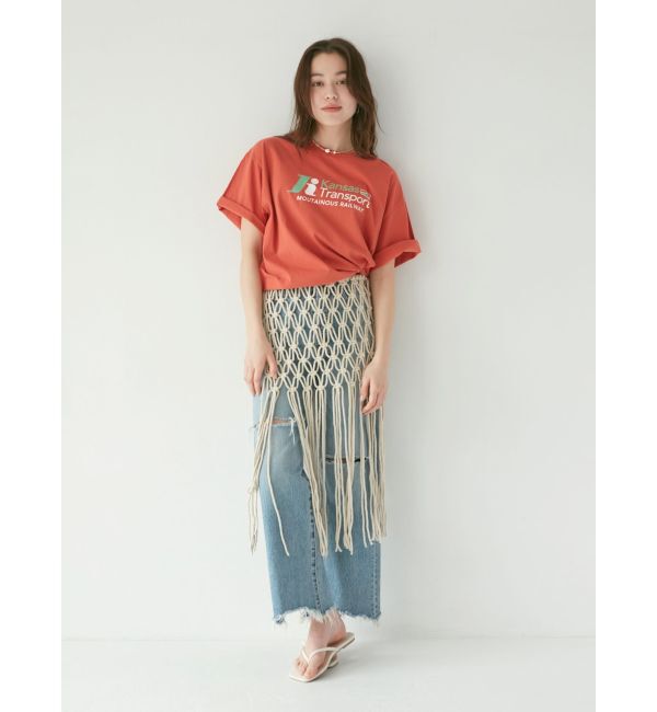 Ungrid「マクラメフリンジスカート」|スカート|