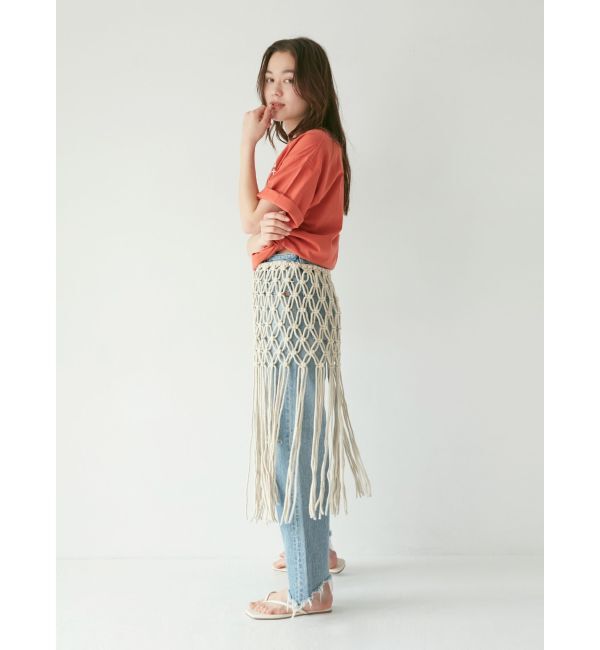 Ungrid「マクラメフリンジスカート」|スカート|
